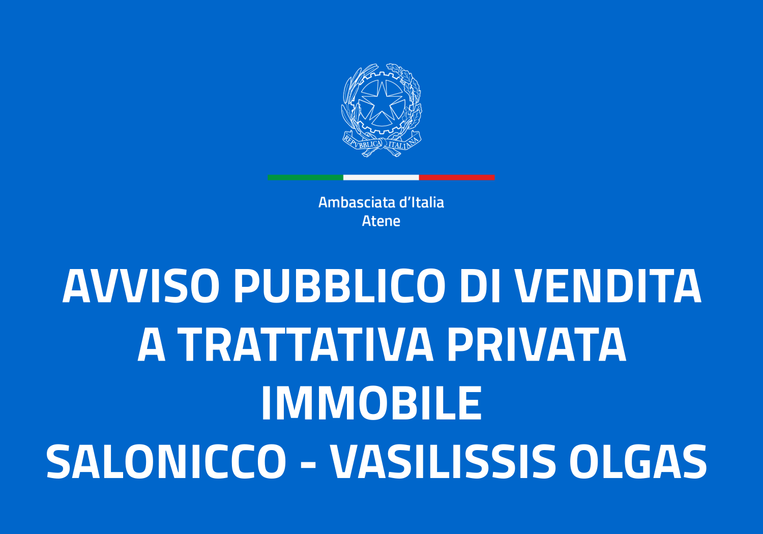 Avviso Asta Privata